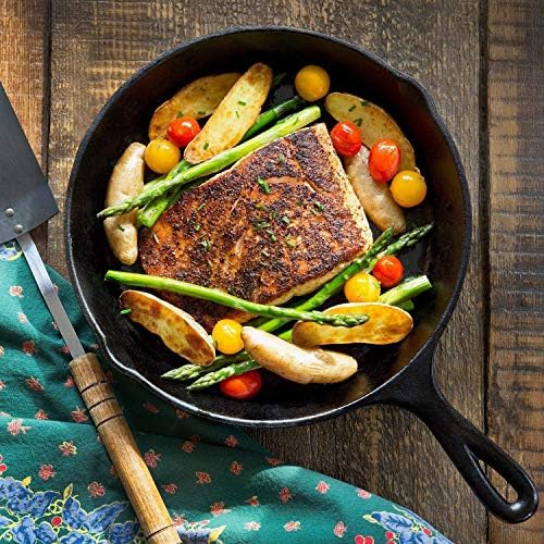 Cast Iron Skillet 3-Piece Set - Heavy-Duty Professional Restaurant Chef Quality Pre-Seasoned Pan Cookware Set - 10", 8", 6" Pans - For Frying, Saute, Cooking, Pizza & More,Black - Image 5
