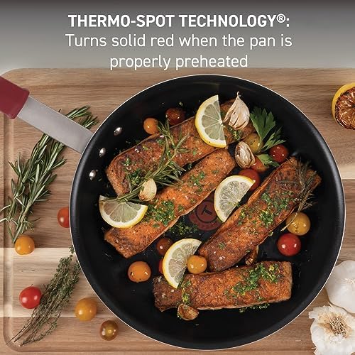 T-fal Professional VX3 Brushed Nonstick Fry Pan with Stainless Steel Handle 8.5Inch, Oven Broiler Safe 400F, Cookware, Pots and Pans, Skillet, Restaurant & Business Grade, Certified NSF and CBA, Black - Image 5