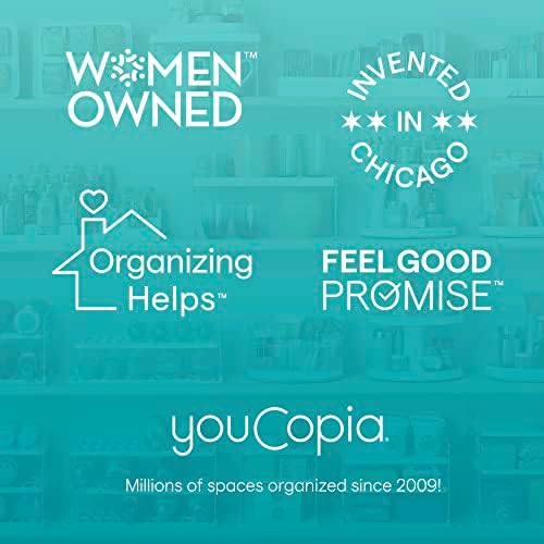 YouCopia Crazy Susan Lazy Susan Organizer, 3 BPA-Free Removable Clear Bins with Handles, Rotating Storage Turntable for Kitchen Cabinet, Pantry and Bathroom Organization - Image 7